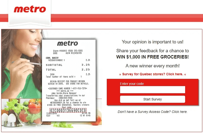 metrosurvey.ca home page